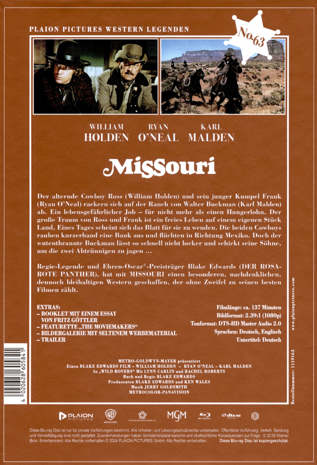 Missouri (Edition Western-Legenden #63)  (Blu-ray Disc)