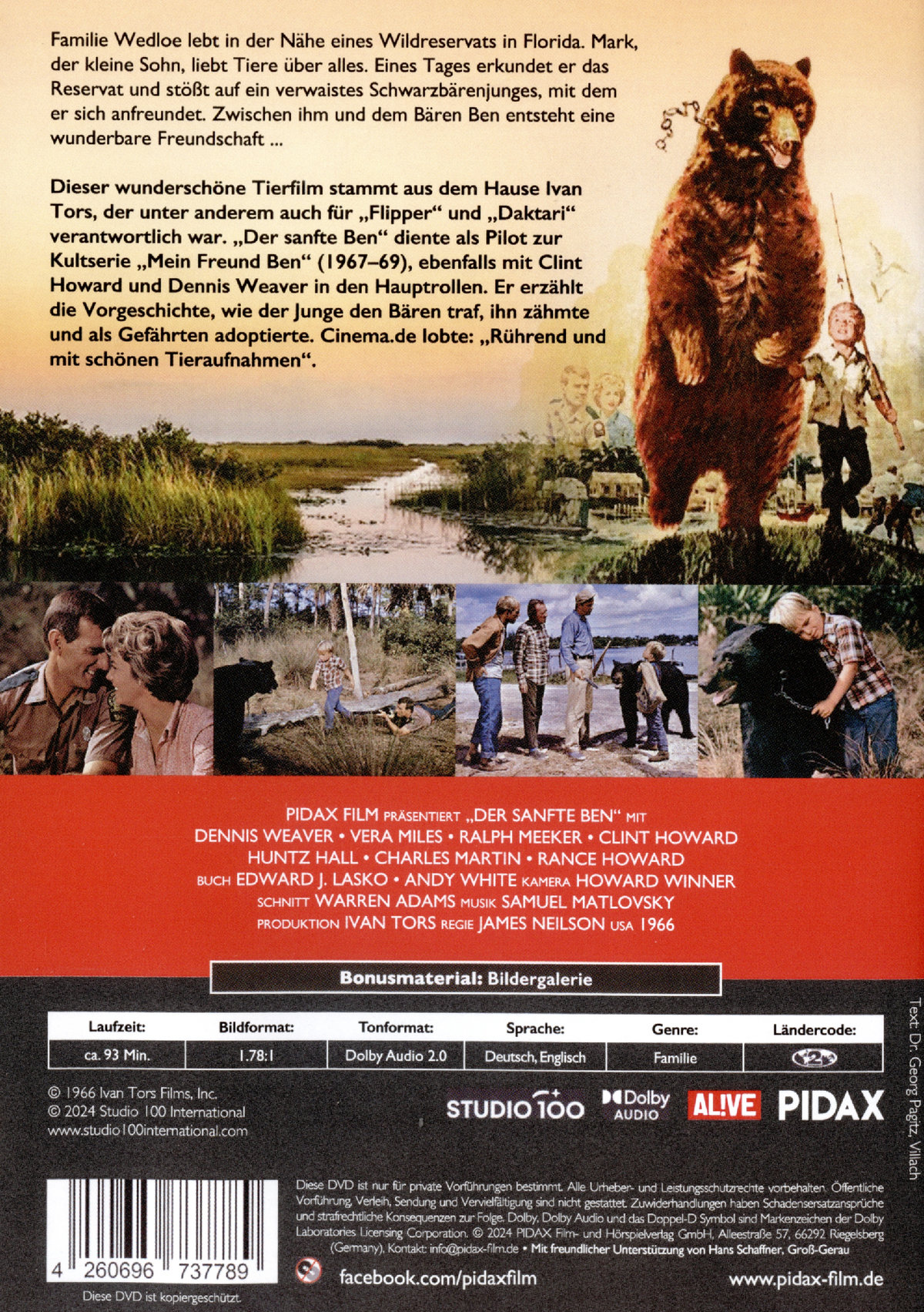Der sanfte Ben (Gentle Giant) / Die Vorgeschichte zur Kultserie „Mein Freund Ben“ (Pidax Film-Klassiker)  (DVD)