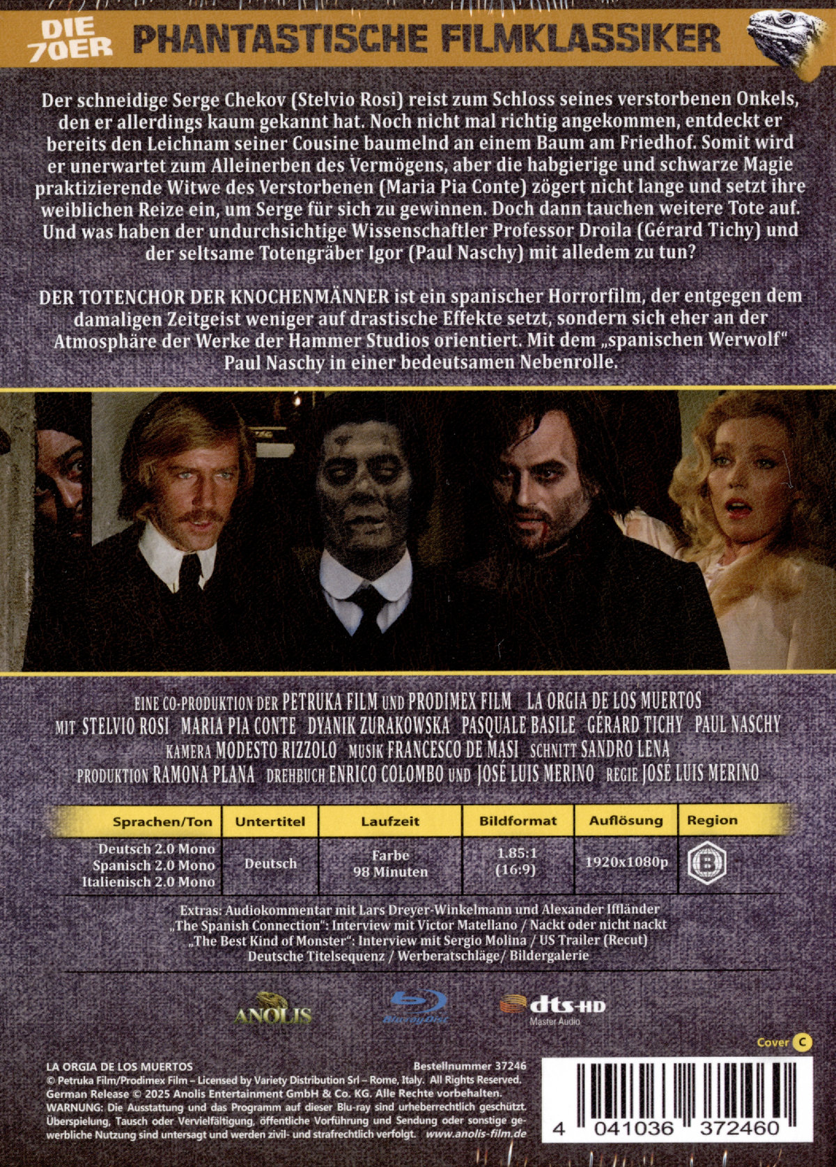 Der Totenchor der Knochenmänner - Uncut Mediabook Edition  (blu-ray) (C)
