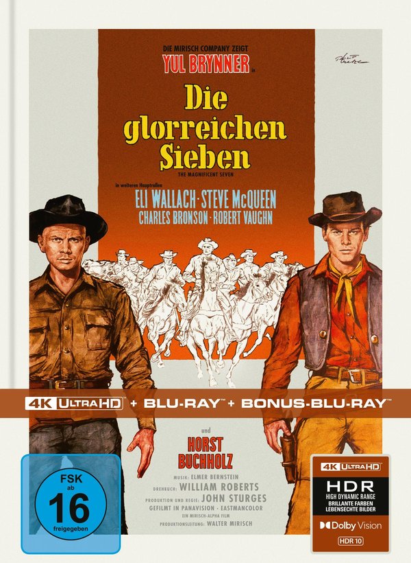 Die glorreichen Sieben - Limited Mediabook Edition  (4K Ultra HD+blu-ray)