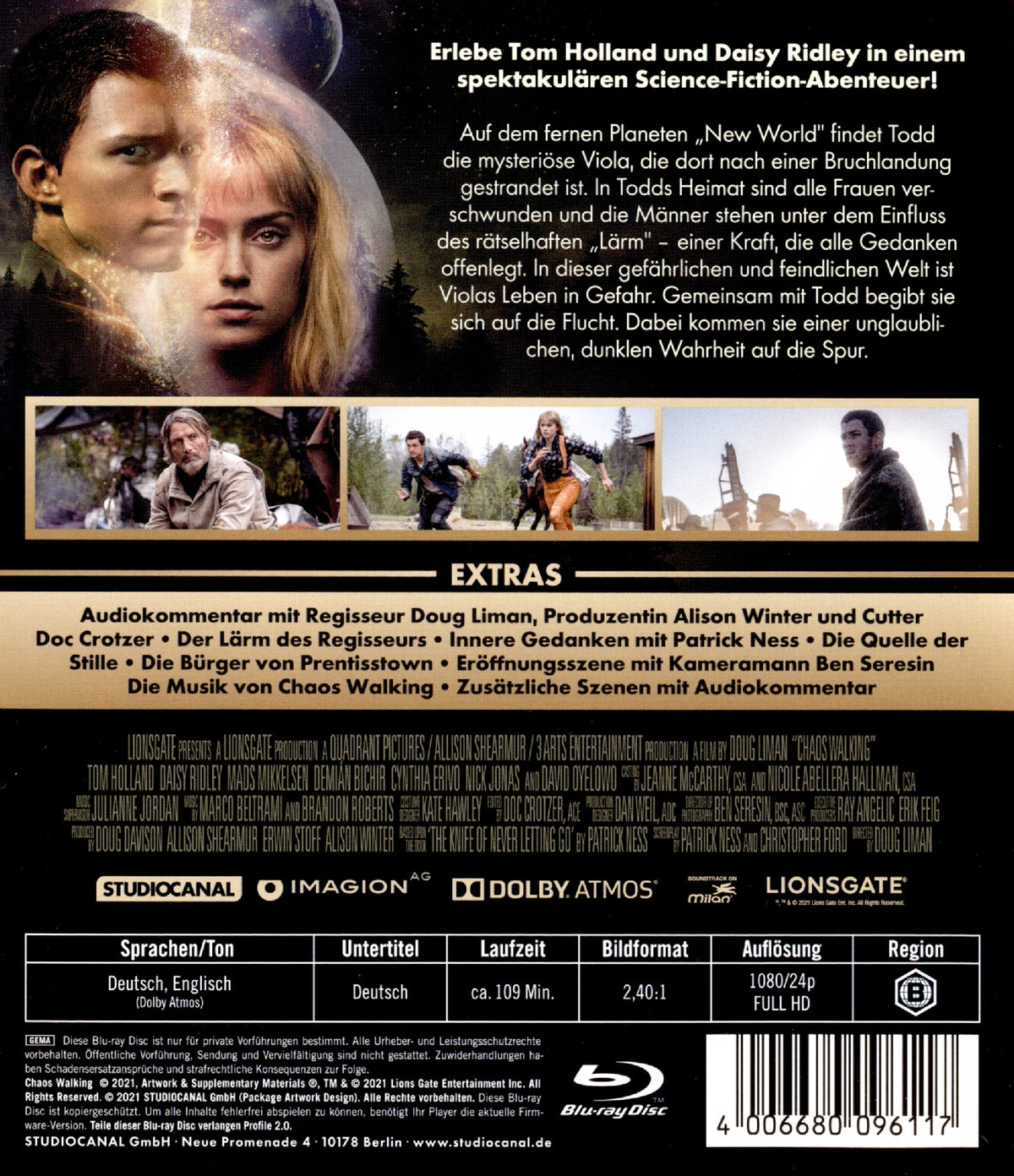 Chaos Walking (blu-ray)