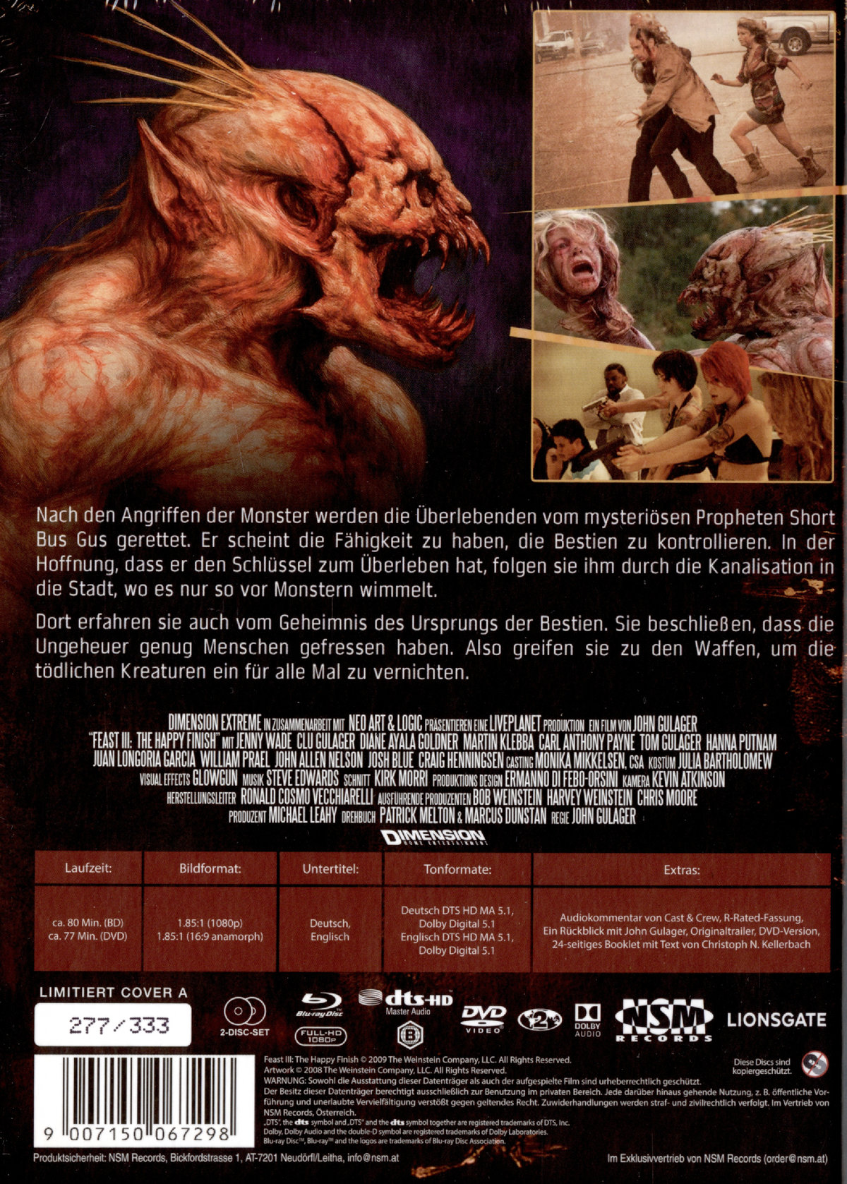 Feast III - The Happy Finish - Uncut Mediabook Edition  (DVD+blu-ray) (A)