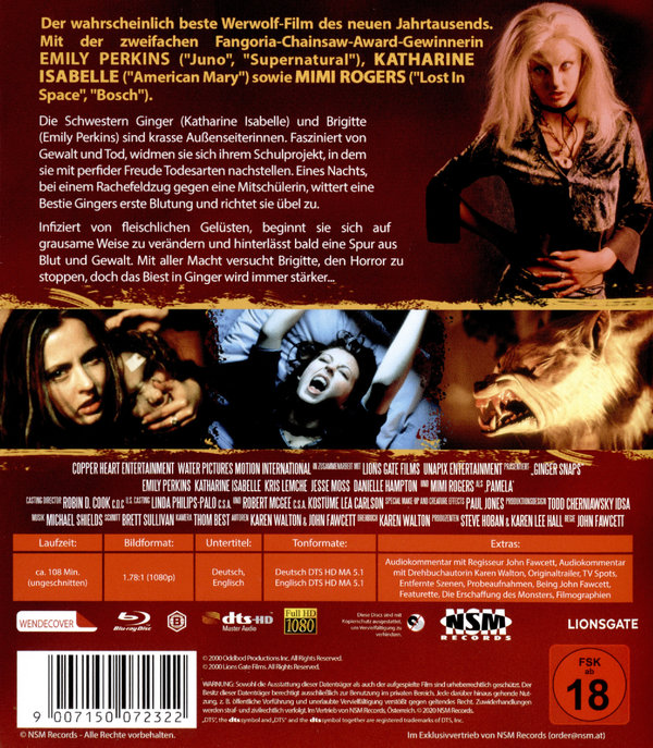 Ginger Snaps - Uncut Edition (blu-ray)