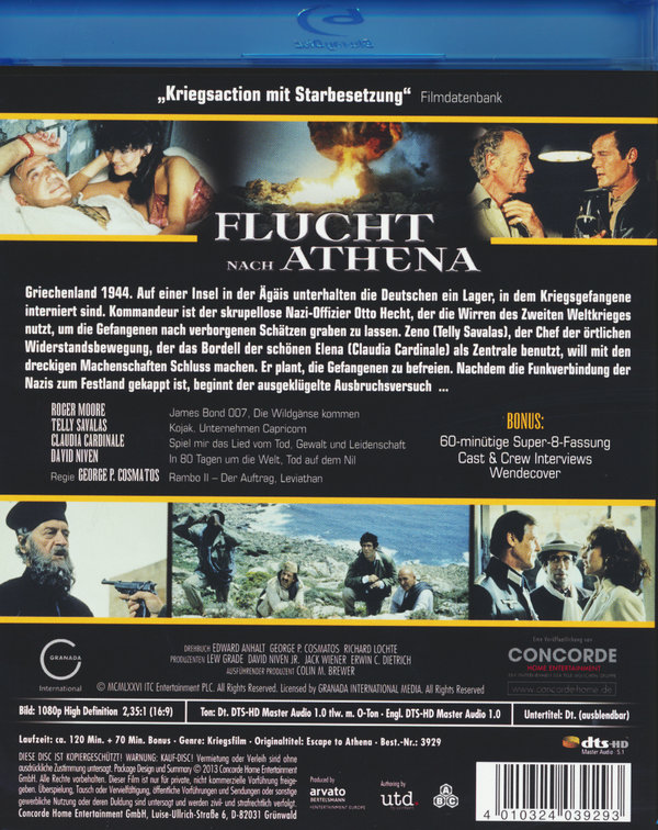 Flucht nach Athena (blu-ray)