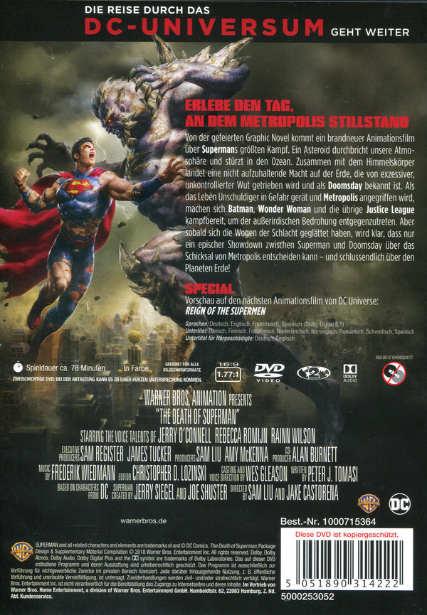 The Death of Superman  (DVD)