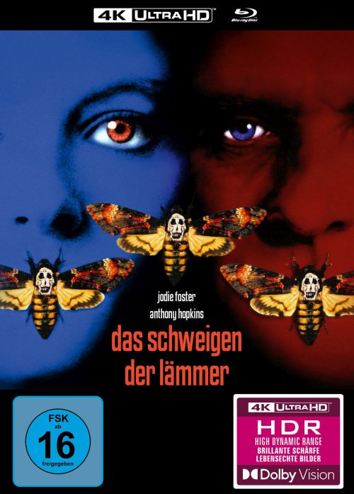 Schweigen der Lämmer, Das - Uncut Mediabook Edition  (4K Ultra HD+blu-ray)