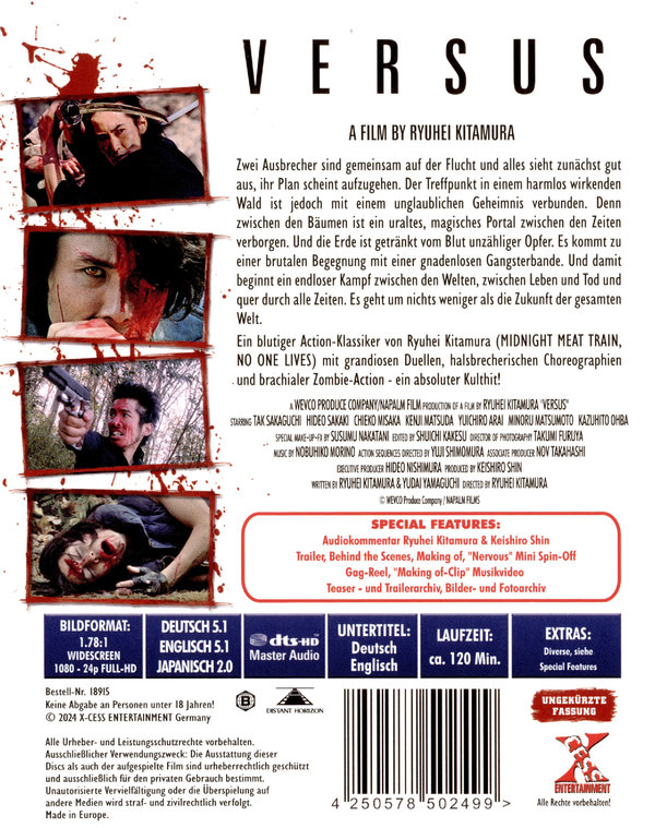 Versus - Uncut Edition (blu-ray)