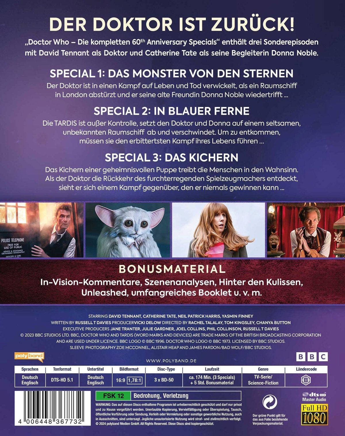 Doctor Who – Die kompletten 60th Anniversary Specials  [3 BRs]  (Blu-ray Disc)