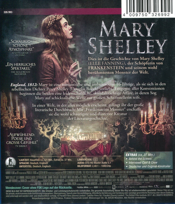 Mary Shelley - Die Frau, die Frankenstein erschuf (blu-ray)