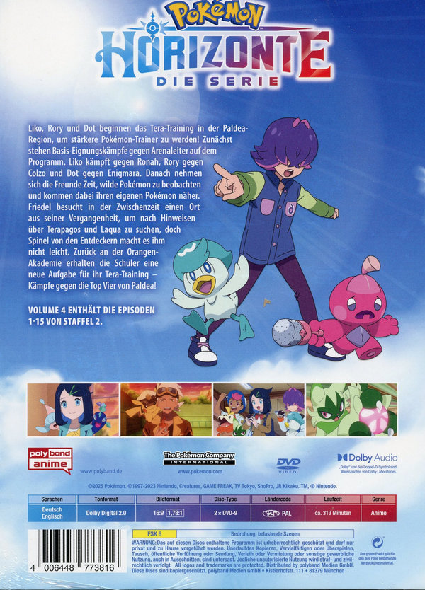 Pokémon Horizonte - Volume 4  [2 DVDs]  (DVD)