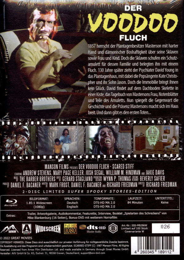 Der Voodoo-Fluch - Uncut Mediabook Edition  (blu-ray)