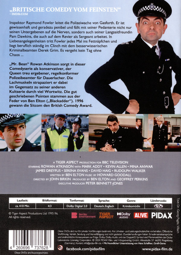 Inspektor Fowler - Härter als die Polizei erlaubt (The Thin Blue Line) / Die komplette 14-teilige Kulterie mit Rowan Atkinson (bekannt als „Mr. Bean“) (Pidax Serien-Klassiker)  [2 DVDs]  (DVD)