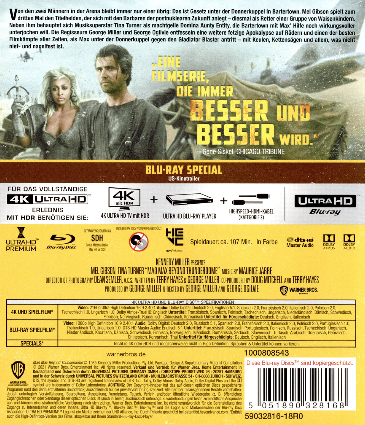 Mad Max - Jenseits der Donnerkuppel (4K Ultra HD)