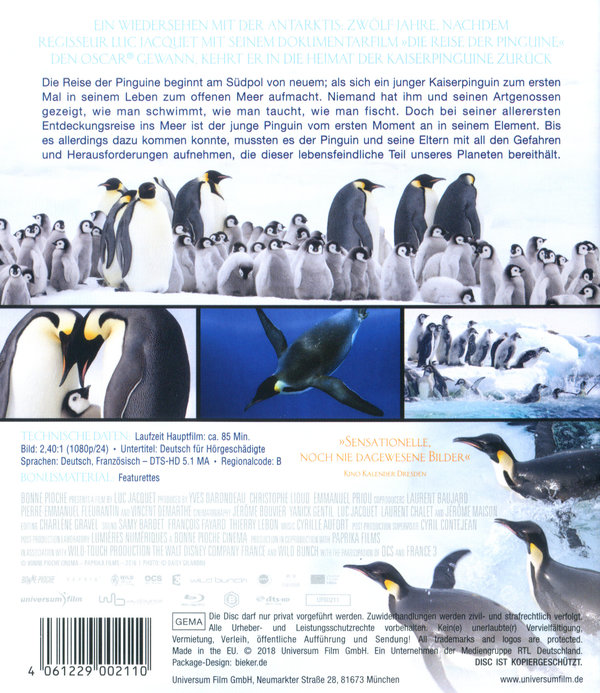 Reise der Pinguine 2, Die: Der Weg des Lebens (blu-ray)