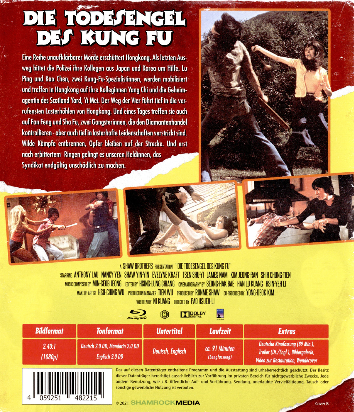 Todesengel des Kung Fu, Die (blu-ray) (B)