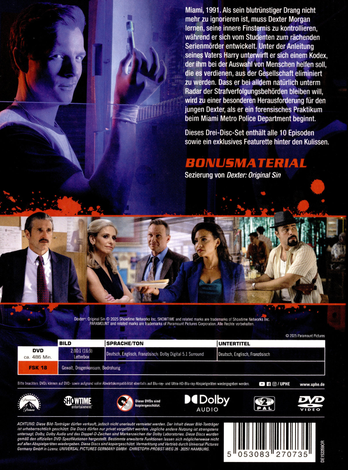 Dexter: Original Sin - Staffel 1  [3 DVDs]  (DVD)