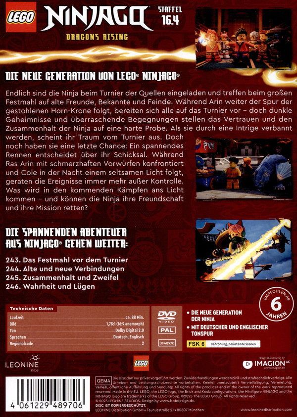 LEGO Ninjago - Staffel 16.4  (DVD)