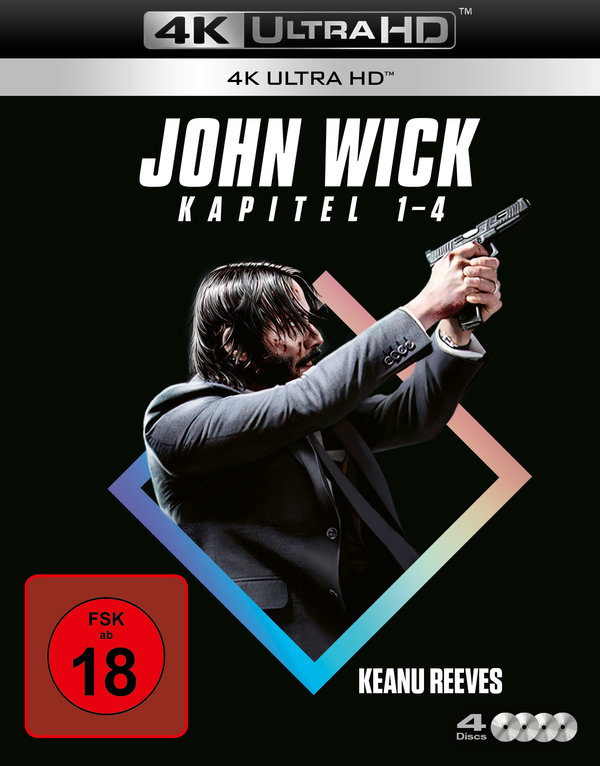 John Wick - Kapitel 1-4  (4 4K Ultra HDs)