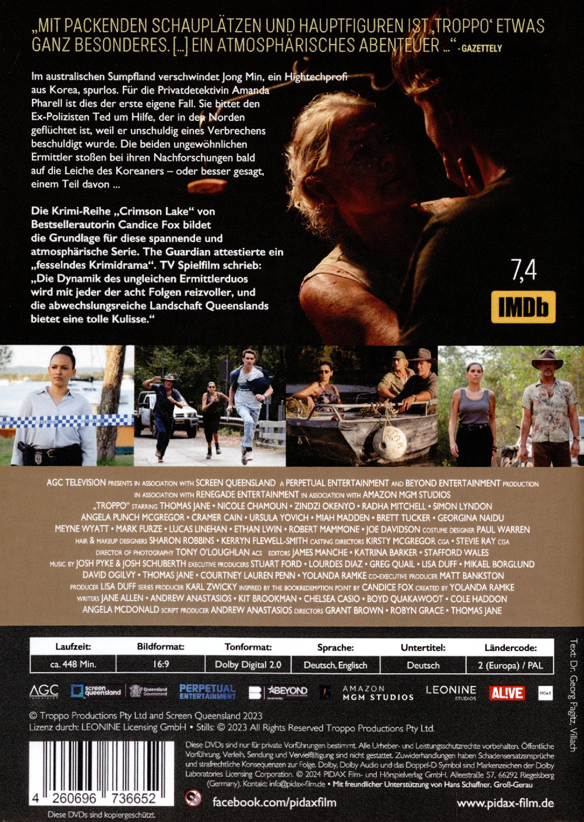 Troppo, Staffel 2 / Weitere 8 Folgen der der fesselnden Krimiserie nach den Bestsellern von Candice Fox  [3 DVDs]  (DVD)