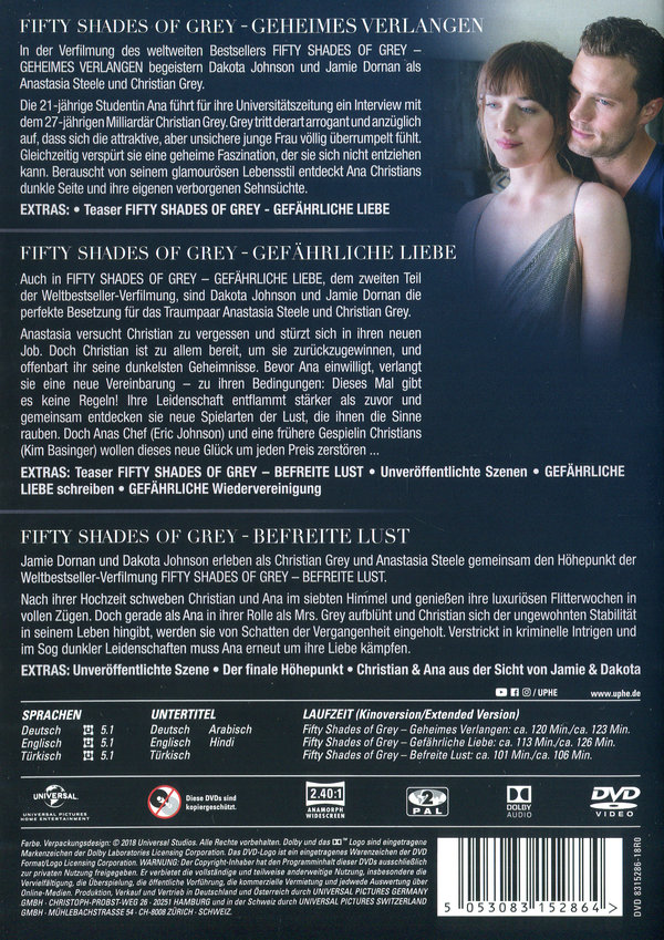 Fifty Shades of Grey - 3 Movie Collection