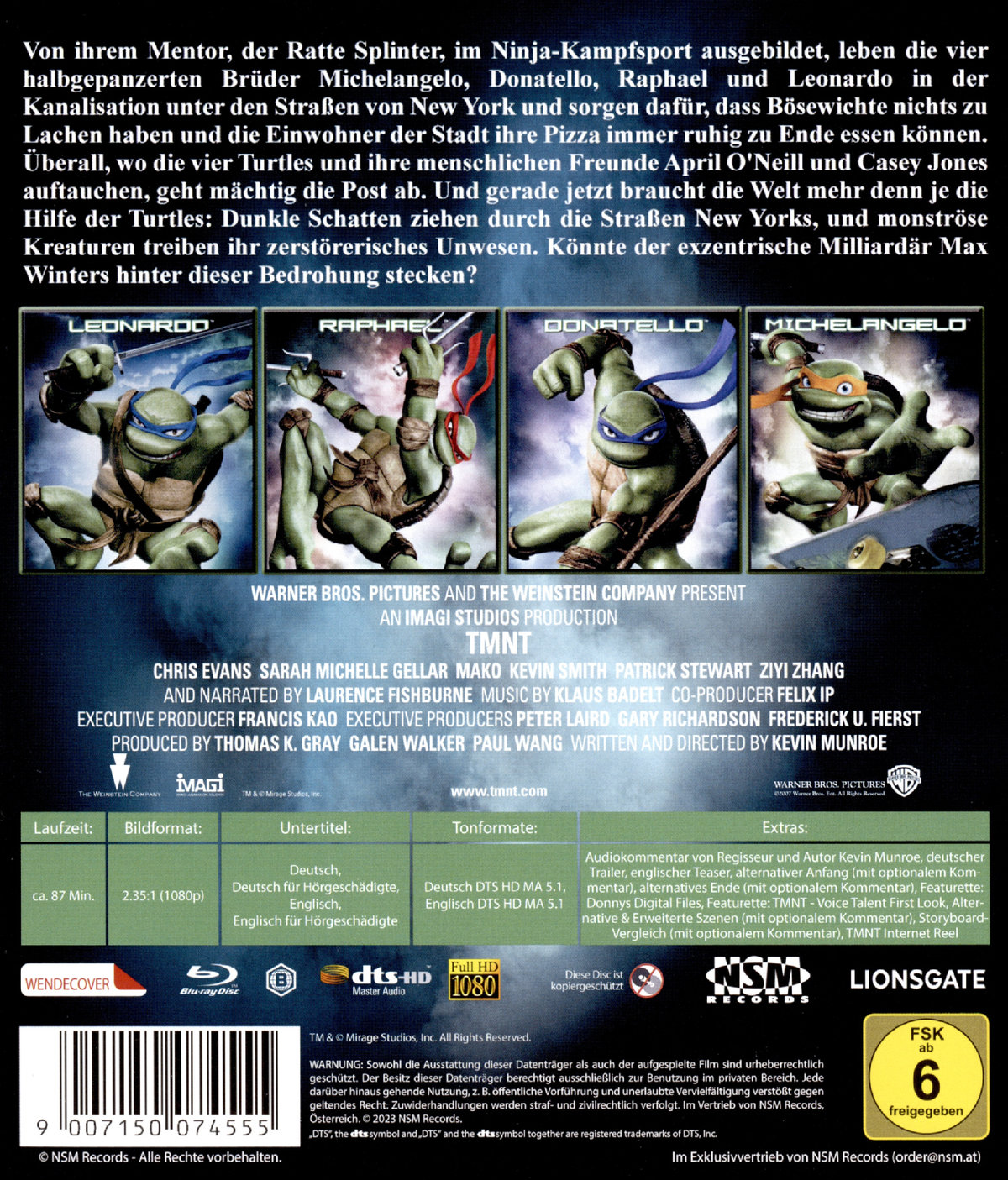 TMNT - Teenage Mutant Ninja Turtles (blu-ray)