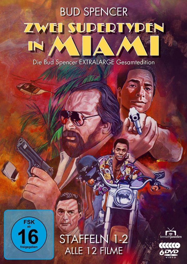 Zwei Supertypen in Miami - Die Bud Spencer EXTRALARGE Gesamtedition (Staffeln 1-2 / Alle 12 Filme) [6 DVDs]  (DVD)