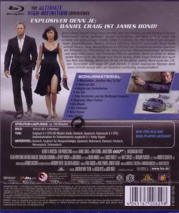 James Bond 007 - Ein Quantum Trost (blu-ray)