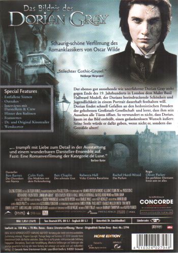 Bildnis des Dorian Gray, Das