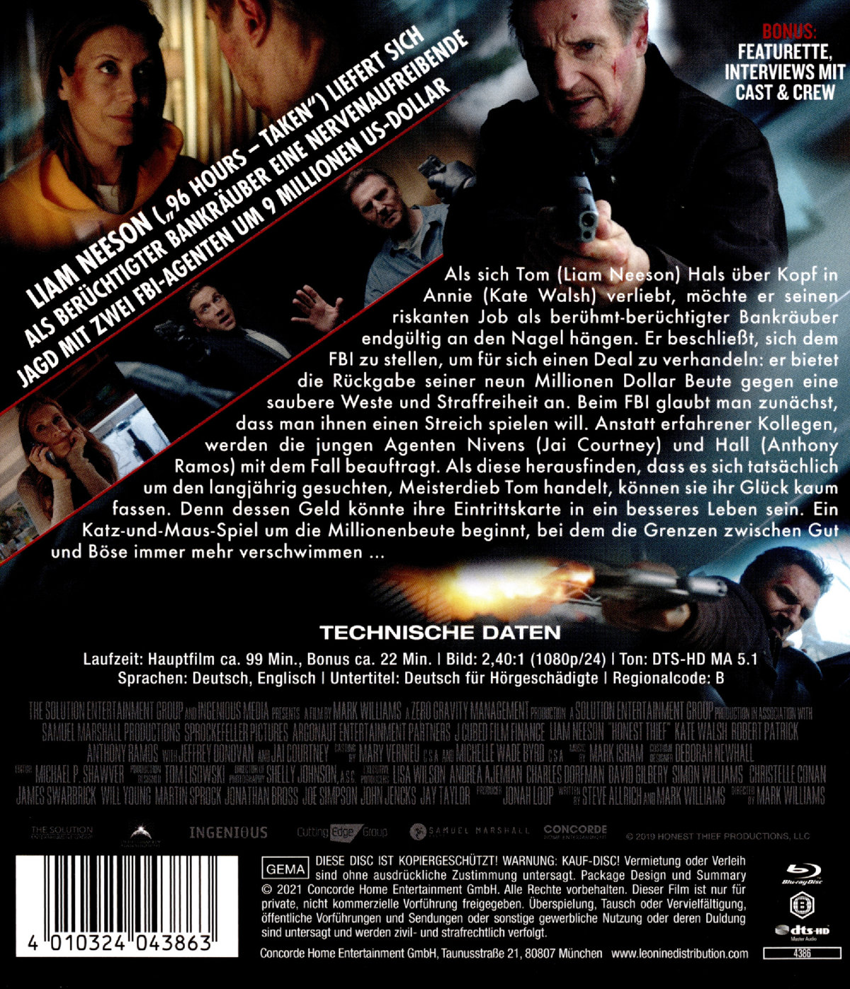 Honest Thief (blu-ray)