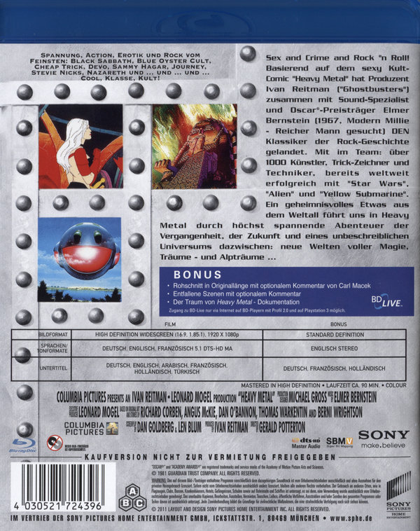 Heavy Metal (blu-ray)