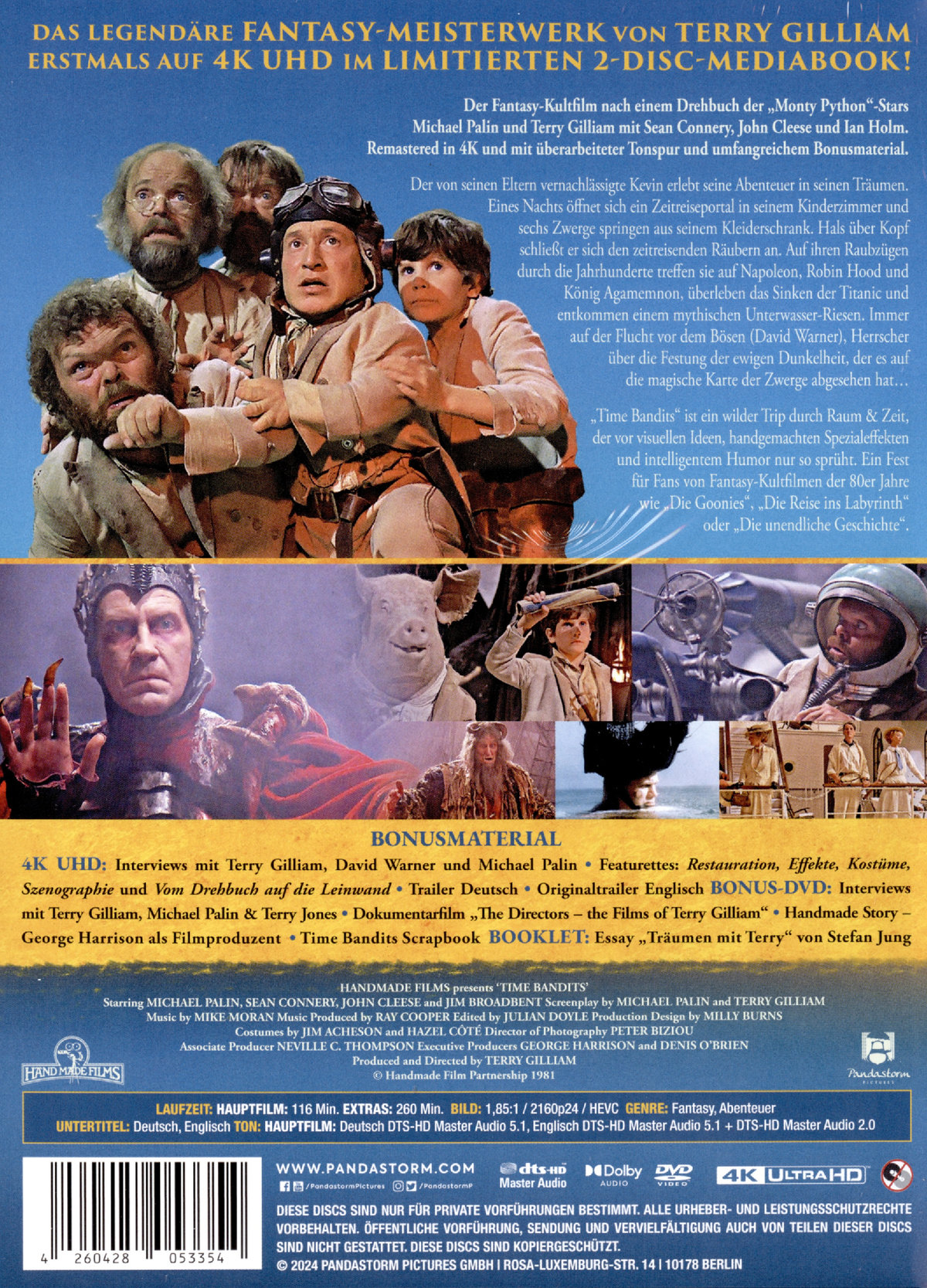 Time Bandits - Uncut Mediabook Edition  (4K Ultra HD+blu-ray)