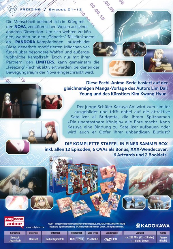 Freezing - Die komplette Staffel LTD. - Vol. 1 + 2 inkl. Sammelschuber, Artcards und Booklet  [2 DVDs]  (DVD)