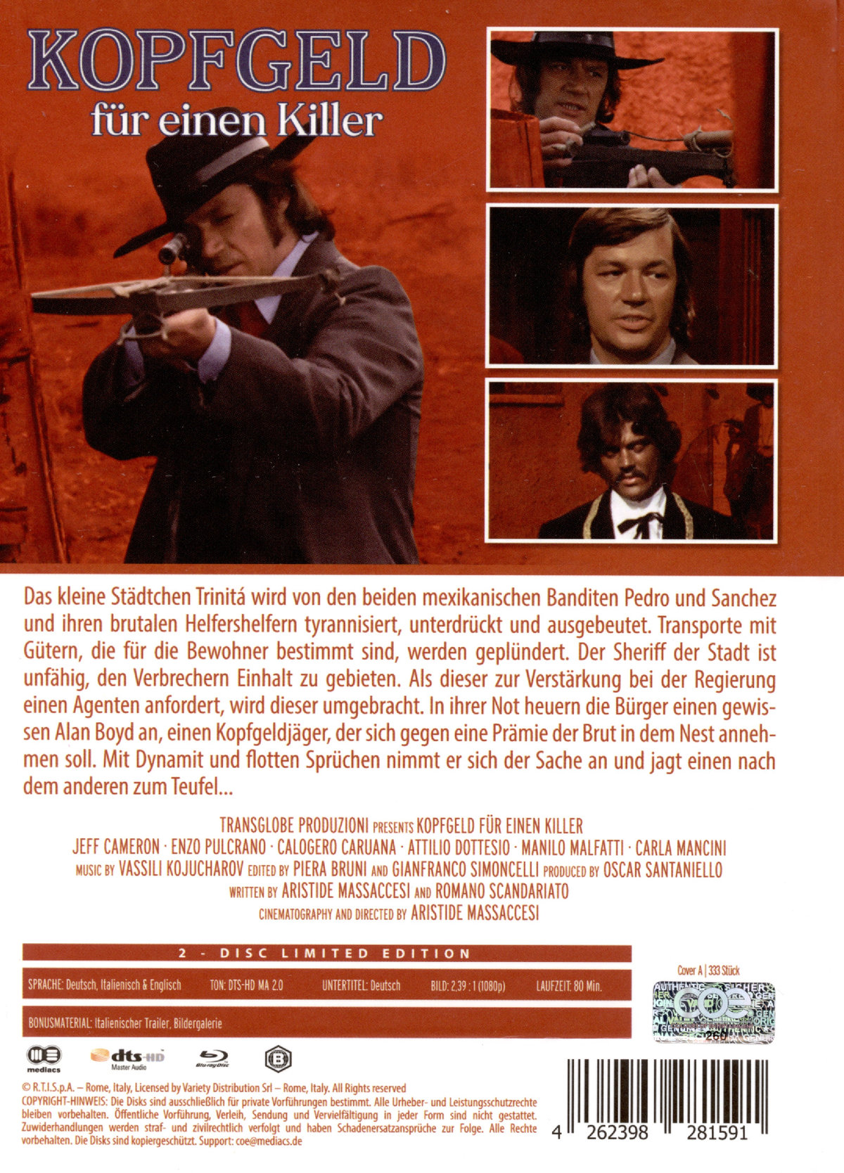 Kopfgeld für einen Killer - Uncut Mediabook Edition (DVD+blu-ray) (A)