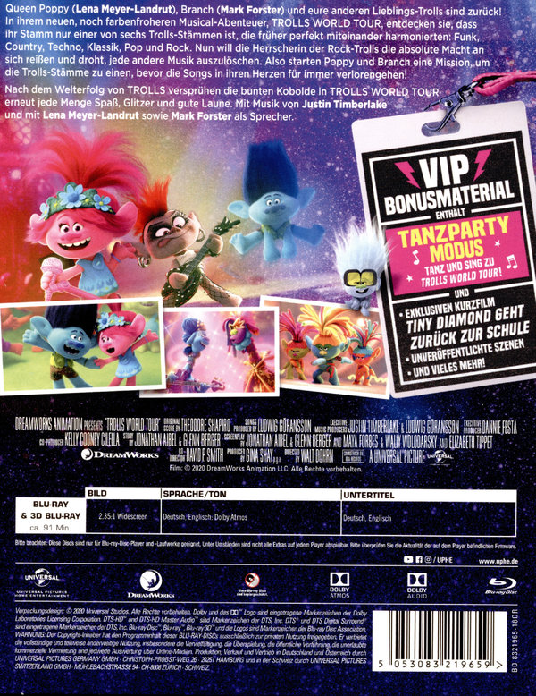 Trolls World Tour 3D (3D blu-ray)