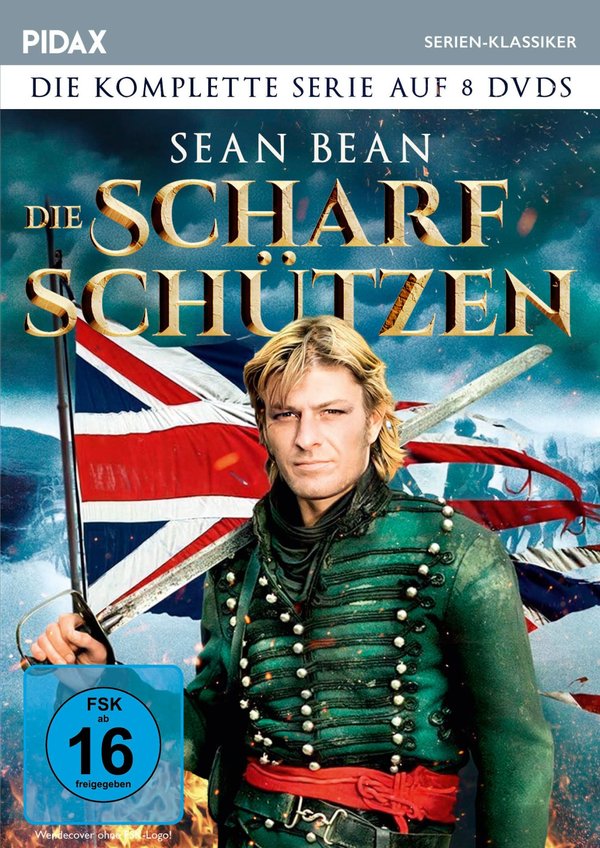 Die Scharfschützen - Komplettbox (Sharpe) / Die komplette preisgekrönte 16-teilige Abenteuerserie mit Sean Bean (Pidax Serien-Klassiker) [8 DVDs]  (DVD)