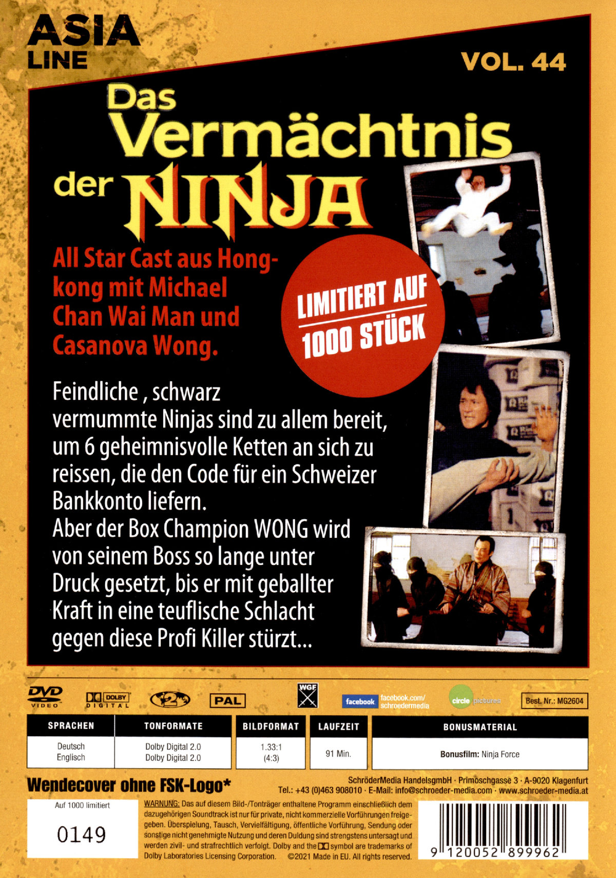 Vermächtnis der Ninja, Das - Asia Line