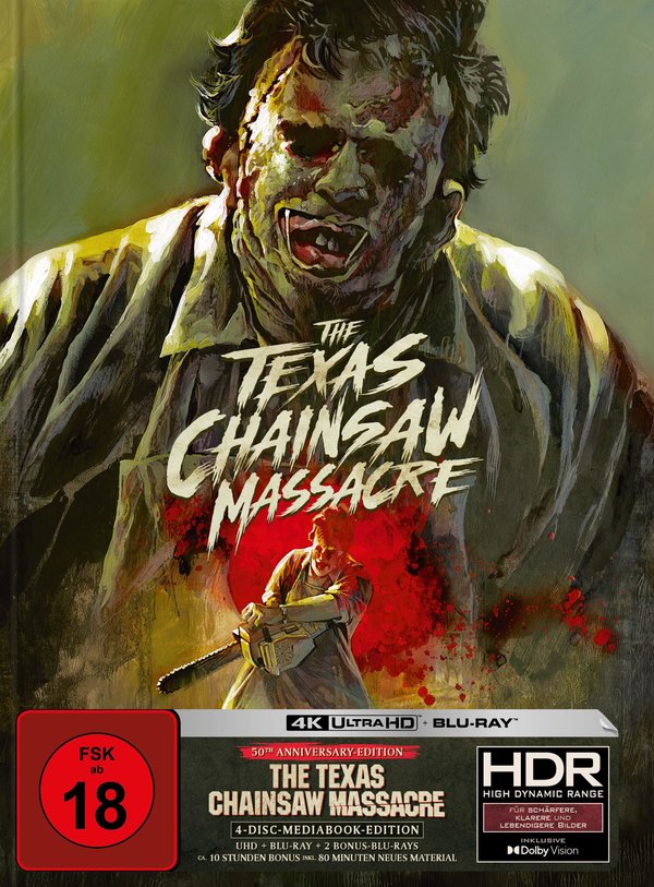 Texas Chainsaw Massacre - Uncut Mediabook Edition (4K Ultra HD-blu-ray) (A)