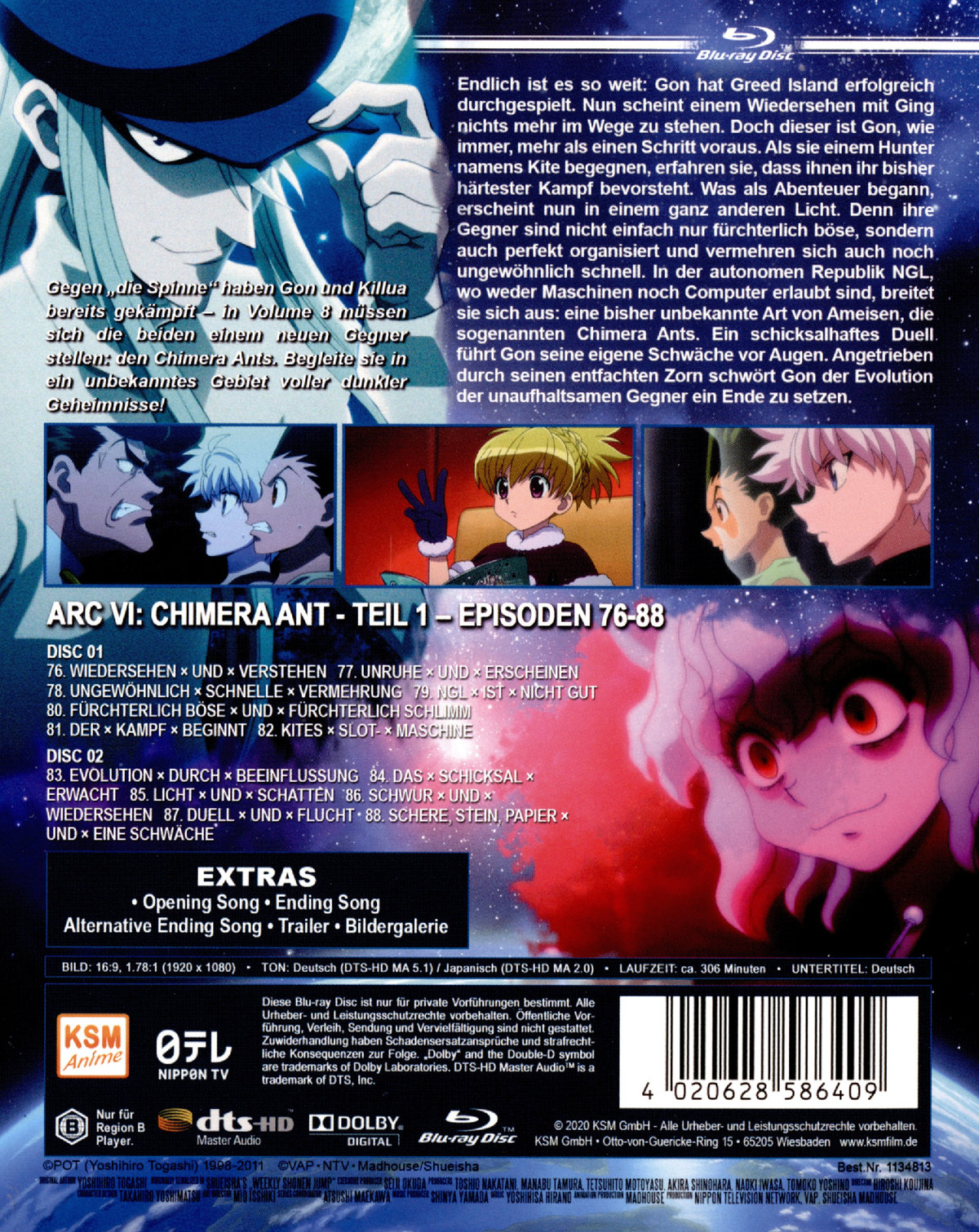 HunterxHunter - New Edition - Volume 8 (Ep. 76-88)  [2 BRs]  (Blu-ray Disc)