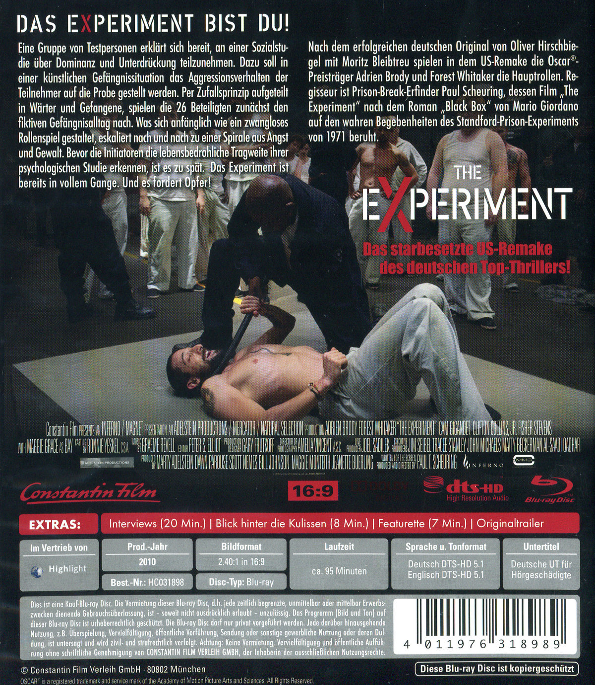 Experiment, The (blu-ray)