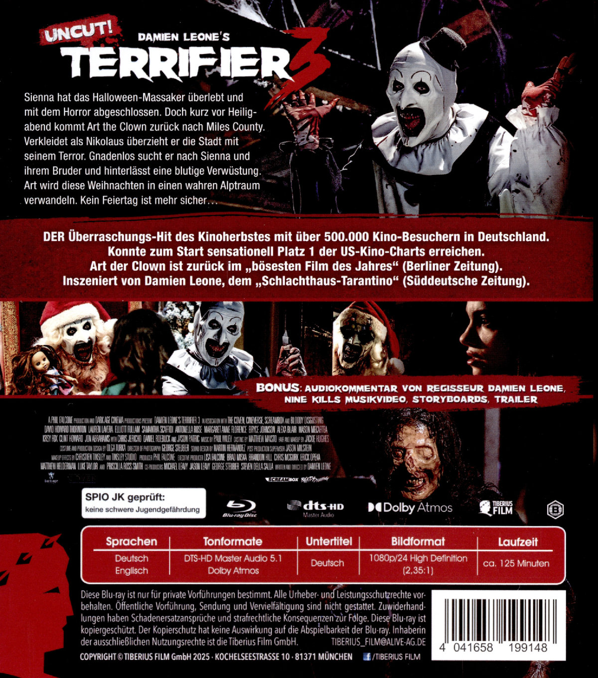 Terrifier 3 - Uncut Edition  (blu-ray)