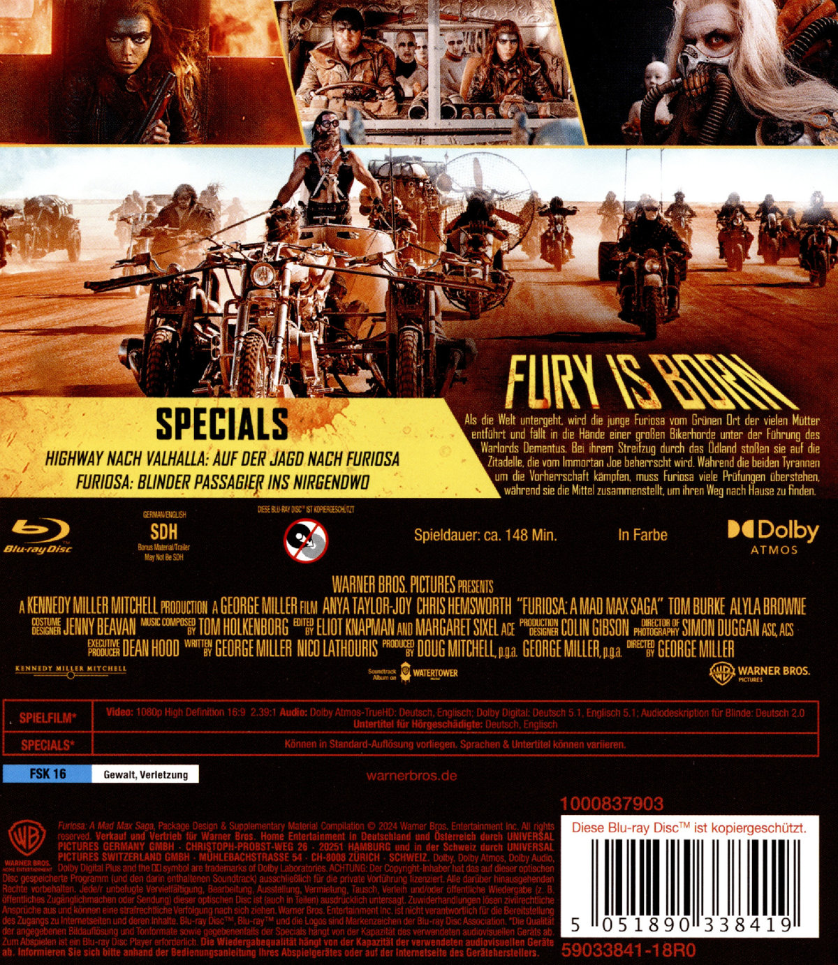 Furiosa: A Mad Max Saga  (Blu-ray Disc)