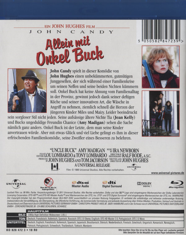 Allein mit Onkel Buck (blu-ray)