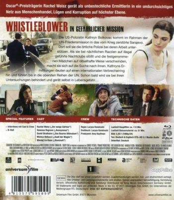 Whistleblower - In gefährlicher Mission (blu-ray)