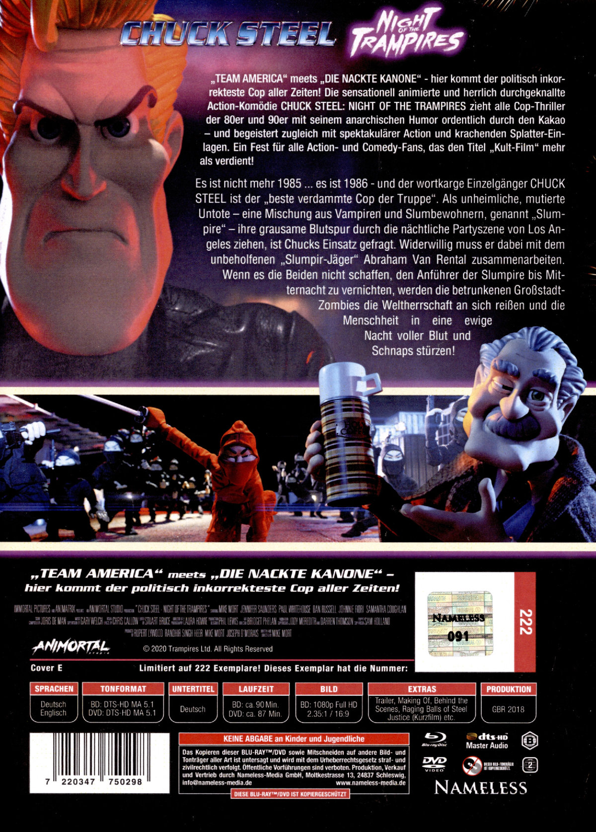 Chuck Steel: Night of the Trampires - Uncut Mediabook Edition  (DVD+blu-ray) (E)