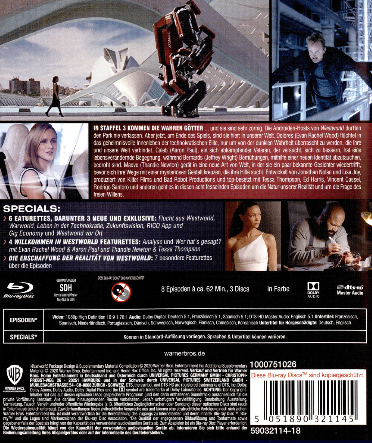 Westworld - Staffel 3 (blu-ray)
