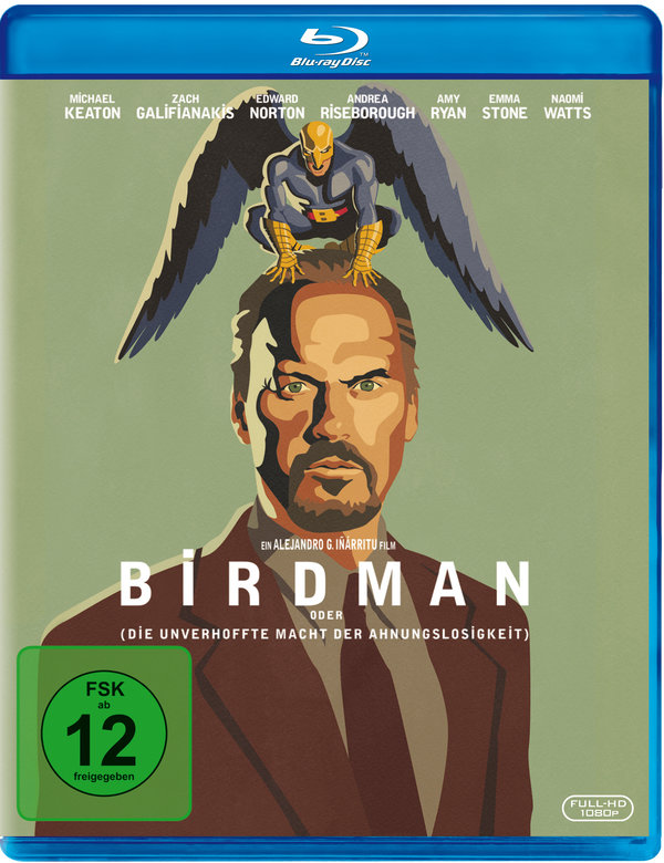 Birdman oder (die unverhoffte Macht der Ahnungslosigkeit) (blu-ray)