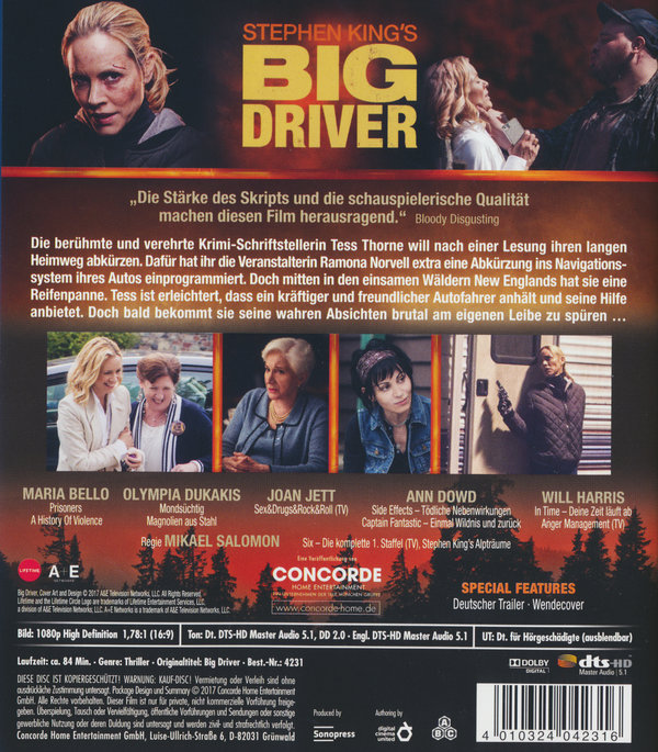 Big Driver - Stephen King (blu-ray)