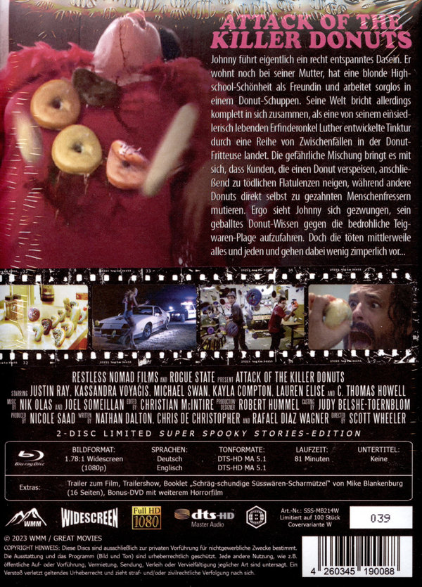 Attack of the Killer Donuts - Uncut Mediabook Edition  (blu-ray)