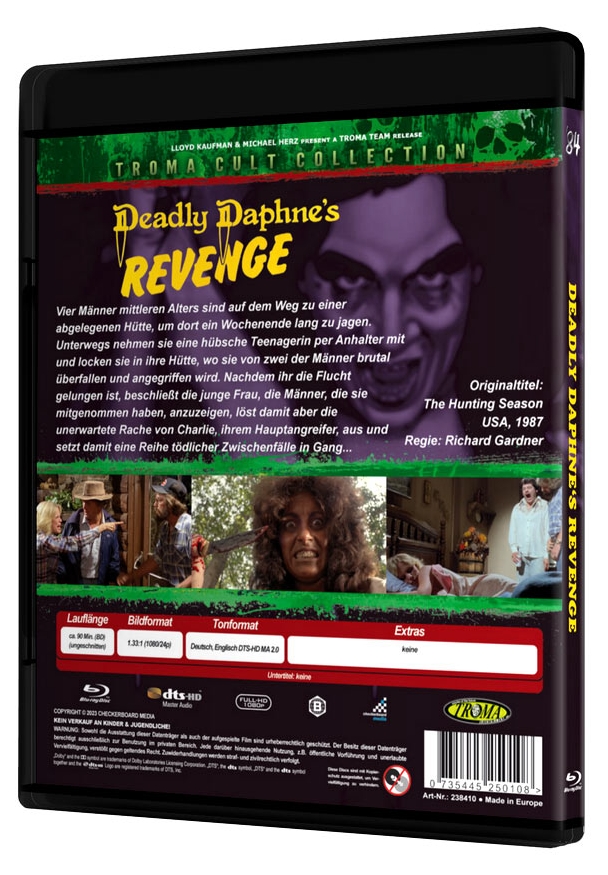 Deadly Daphne's Revenge - Uncut Edition  (blu-ray)