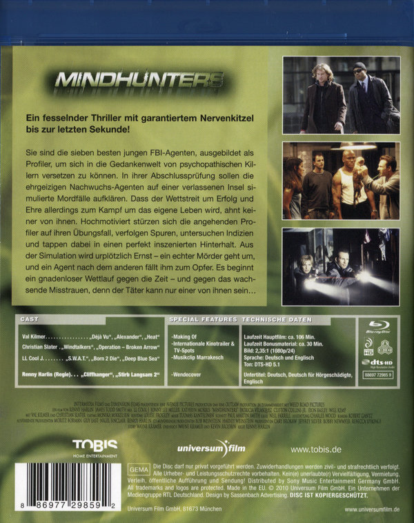 Mindhunters (blu-ray)